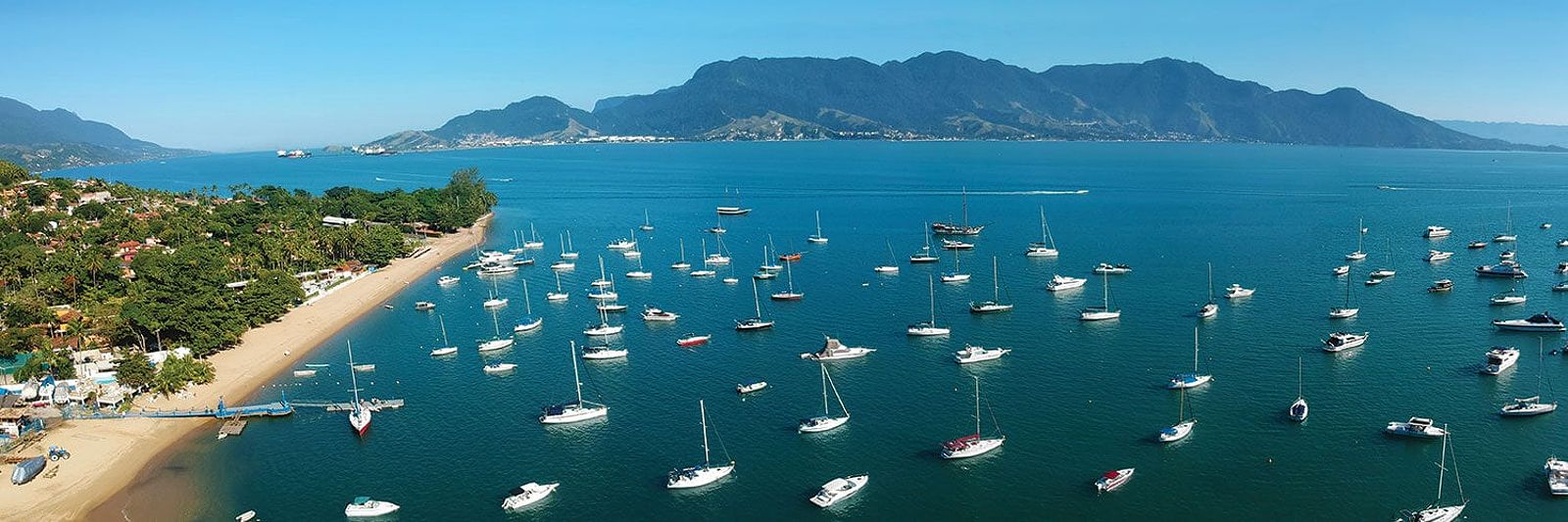 Ilhabela Island in Brazil in the Spring Season