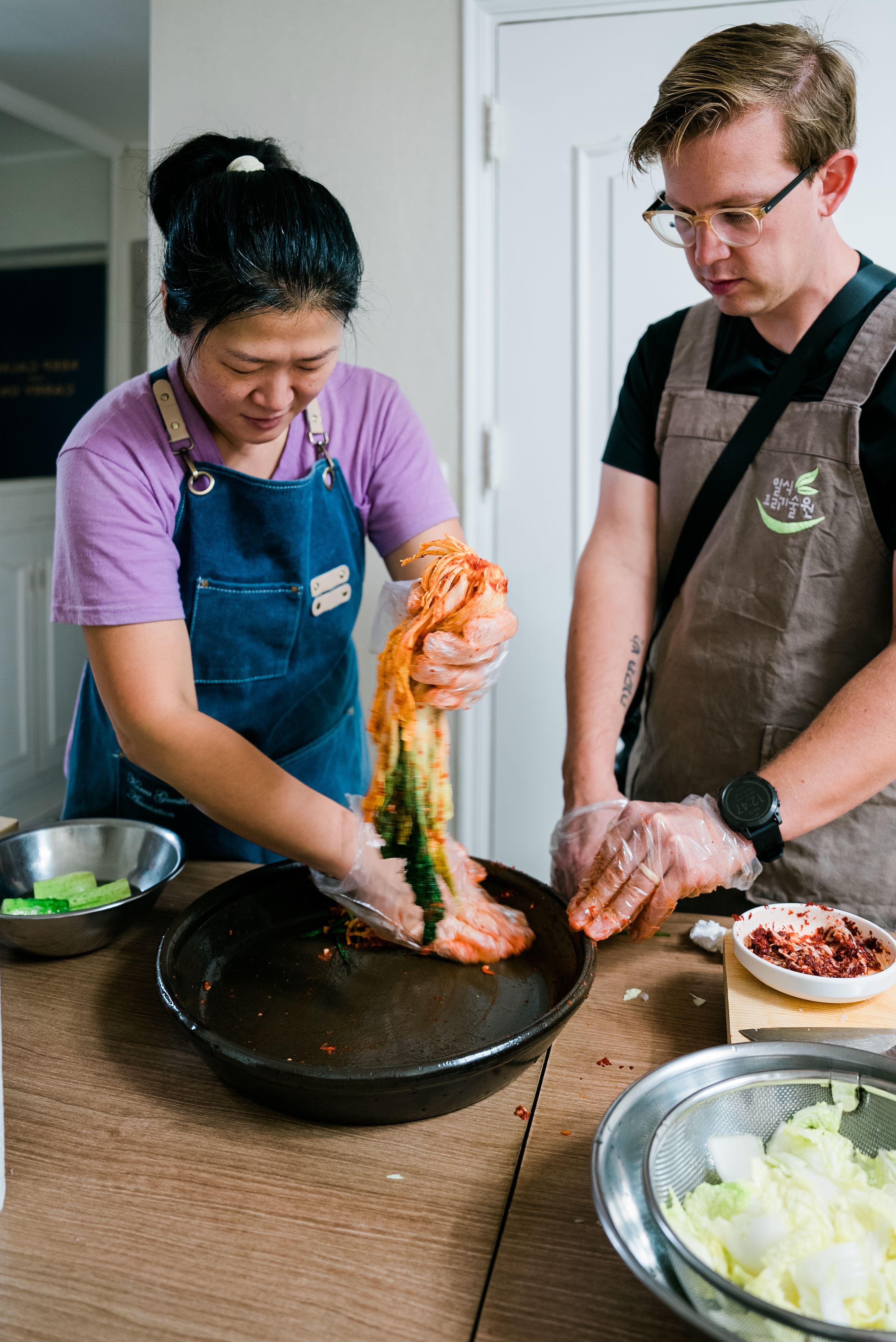 Kimchi cooking class in Seoul, South Korea