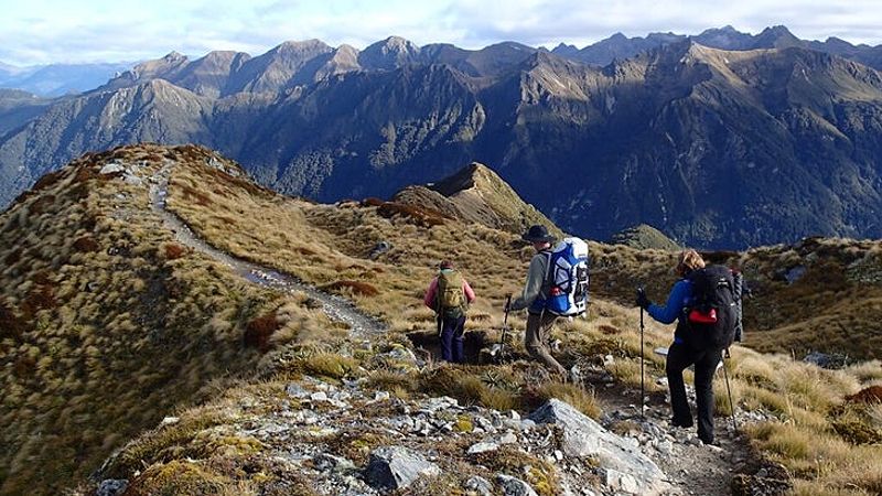 New Zealand hiking